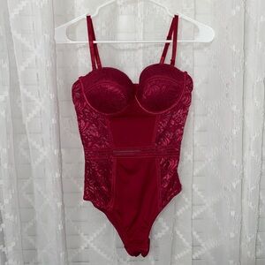 Red Lace Bodysuit